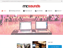 Tablet Screenshot of mcsounds.com